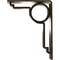 Ekena Millwork Maria Wrought Iron Bracket, (Triple center brace), Antiqued Pale Gold 2"W x 5 1/2"D x 8"H BKTM02X05X08TMAAPG - alternate 3